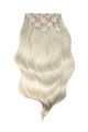 Platinum Blonde - Invisible 20" Deluxe Clip In Remy Human Hair Extensions 200g
